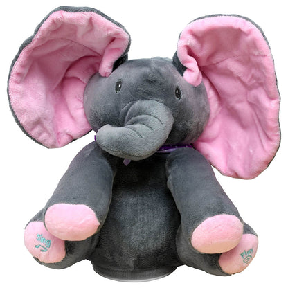 Adorable Peekaboo Elephant Teddy – Interactive Plush Toy.