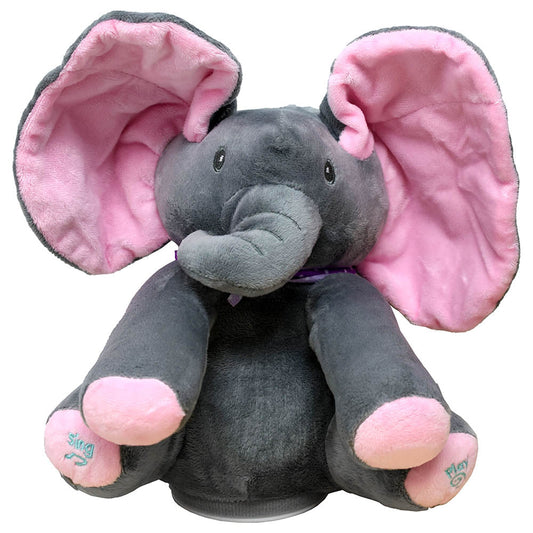 Adorable Peekaboo Elephant Teddy – Interactive Plush Toy.