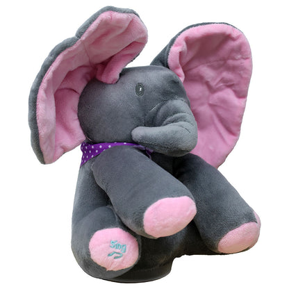 Adorable Peekaboo Elephant Teddy – Interactive Plush Toy.